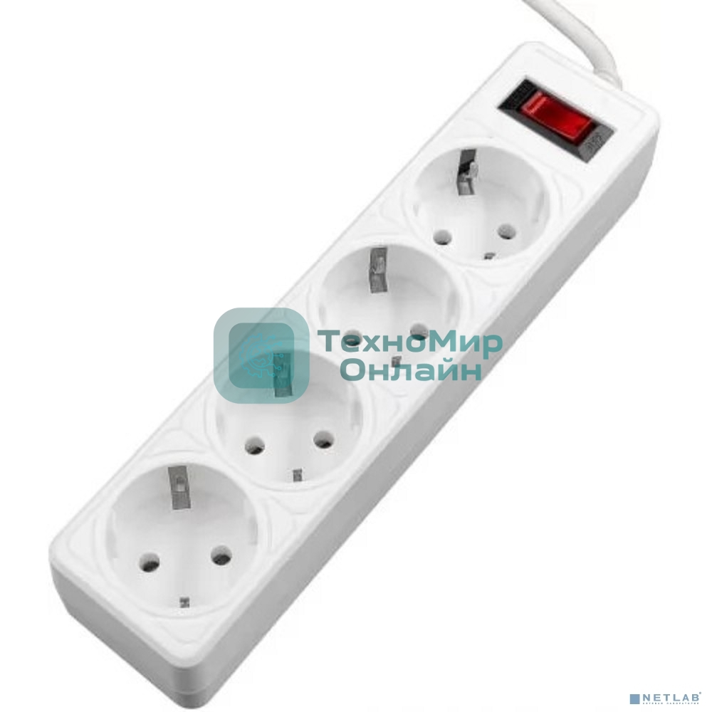 Сетевой фильтр 5bites GARDA SP4W-518 4S / 3*0.75MM2 / 1.8M / WHITE