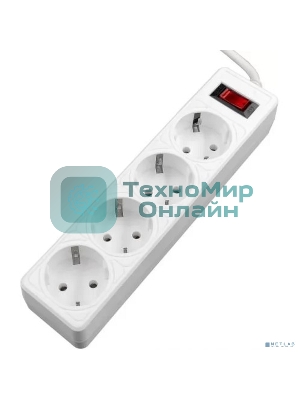 Сетевой фильтр 5bites GARDA SP4W-518 4S / 3*0.75MM2 / 1.8M / WHITE