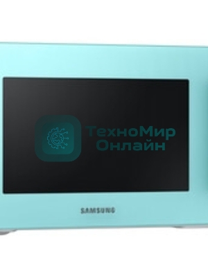 Микроволновая печь Samsung MS23T5018AN/BW голубой, 23 л, 800 Вт, переключатели - сенсор