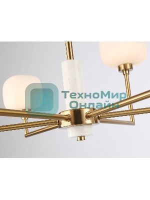 Люстра Ambrella light LH53015/6 BS/FR латунь/белый матовый G9*6 max 40W D690*680