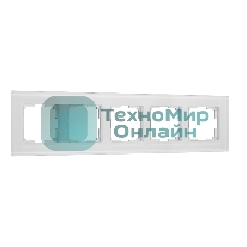 Рамка на 5 постов Senso (белый, стекло soft-touch) W0053101