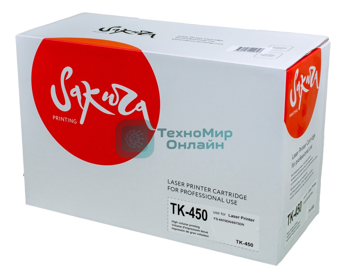 Картридж лазерный Sakura TK450 для Kyocera Mita FS-6970DN/6975DN, черный, 15000 к.