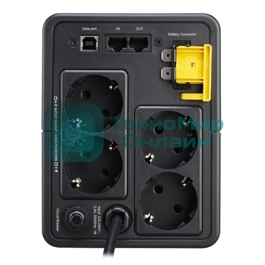 Источник бесперебойного питания APC Back-UPS BX750MI-GR 410Вт 750ВА черный