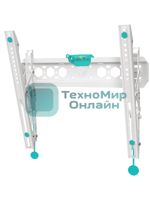 Кронштейн ONKRON TM5W/32-65'' макс 400*400 наклон +12º от стены: 35-145мм, макс вес 68,2кг, встр уровень, белый