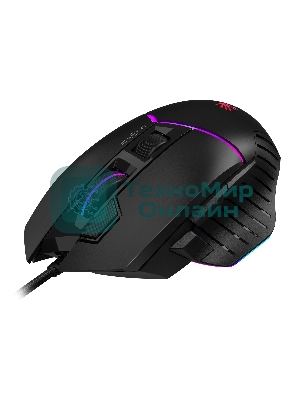Мышь проводная A4Tech Bloody W95 Max черный, 12000 dpi, USB, кнопки - 10