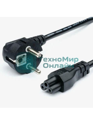 Кабель питания GoPower евровилка CEE 7/7-IEC 320 C5 1.8м ПВХ 0.75мм черный (1/10/160)