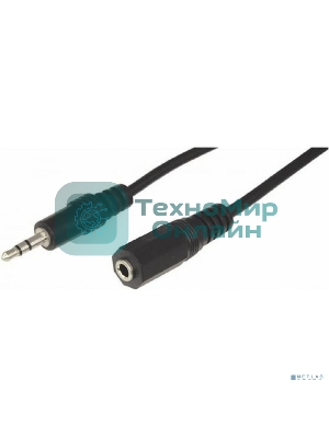 Шнур Rexant Стерео 3,5 мм гнездо - Стерео 3,5 мм штекер 3 метра