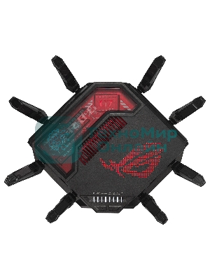 Маршрутизатор ASUS GT-BE19000, черный/красный, 90IG0850-MO9A0V