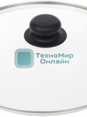 Крышка стеклян. TimA 4726 с ручкой с металл/обод 26см низ