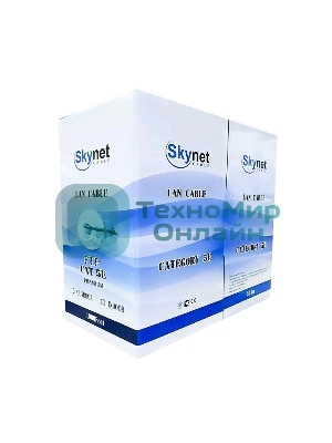 Кабель SkyNet Light FTP outdoor 4x2x0,46, медный, FLUKE TEST, кат.5e, однож., 305 м, box, черный