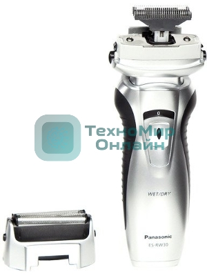 Электробритва сетчатая Panasonic ES-RW30S реж.эл.:2 питан.:аккум. серебристый
