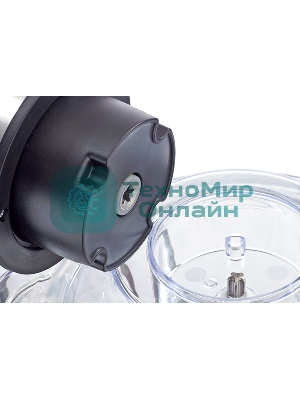 Измельчитель Centek CT-1395 Сталь 600Вт 2 скорости, стеклянная чаша 2,0л, разборные ножи, 4 лезвия