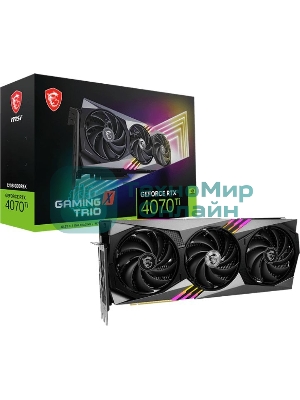 Видеокарта MSI RTX4070Ti GAMING X TRIO 12G GDDR6X 2745/21000 HDMIx1 DPx3 HDCP Ret