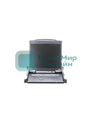 Переключатель KVM 16-портовый IP с ЖК-дисплеем Slideaway/ATEN SINGLE RAIL 16P PS/2-USB LCDKVMP 17INCH WIH IP