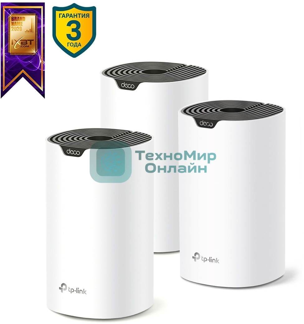 Домашняя Mesh Wi-Fi система TP-Link Deco S7(3-pack) AC1900