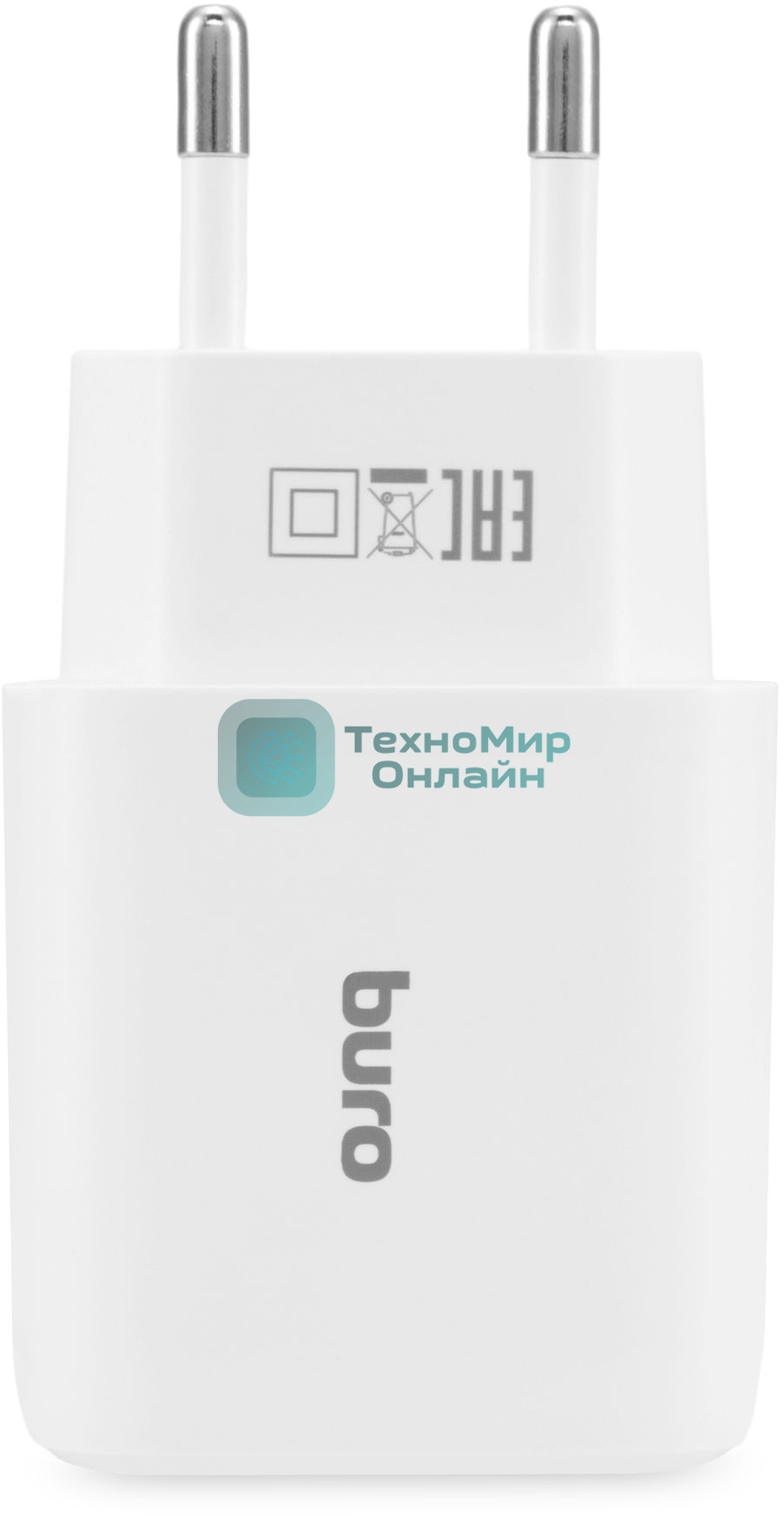 Сетевое зарядное устройство Buro BUWH1 15.5W 3.1A 2xUSB универсальное белый