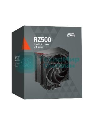 Кулер для процессора PCCooler RZ500 черный 120мм алюминий+медь 2200rpm 32db 4-pin 250W 155мм