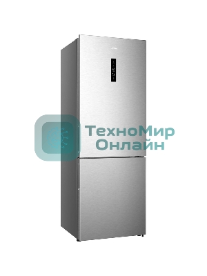 Холодильник Gorenje NRK720EAXL4 серый двухкамерный 347/109л морозилка снизу, No Frost