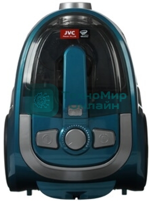Пылесос JVC JH-VC401 бирюзовый/серый, 320/1800 Вт, уборка сухая, пылесборник контейнер 2,5 л.