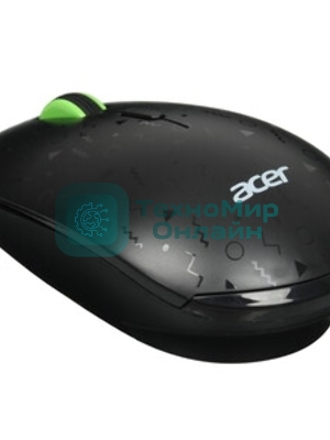 Мышь беспроводная Acer OMR307 черный, 1600 dpi, радиоканал, USB, кнопки - 4