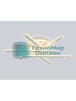 Потолочный светодиодный светильник FA8907 WH/CH белый/хром 135W 3000K-6400K+RGB 800*770*160 (ПДУ РАДИО 2.4G)