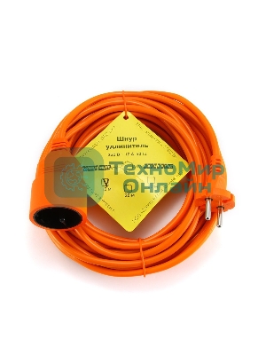 Удлинитель в бухте PowerCube 10А/2,2 кВт, 1 розетка, 10 м, оранжевый
