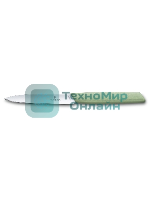 Нож кухонный Victorinox Swiss Modern (6.9006.1042) стальной разделочный лезв.100мм прямая заточка зеленый