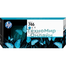 Картридж струйный HP 746 300-ml голубой Ink Cartridge