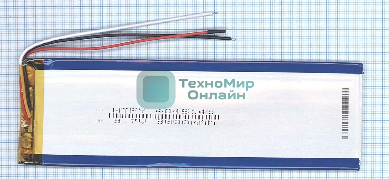 Аккумулятор Li-Pol (батарея) 4x45x145мм 3pin 3.7V/3800mAh