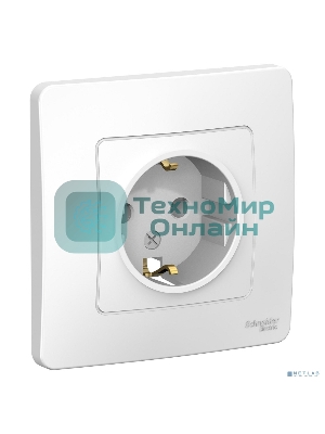Розетка СП Blanca 16А 250В без шторок с заземл. бел. SchE BLNRS001011