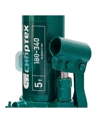 Домкрат гидравлический Сибртех бутылочный, 5т, 180-340 мм