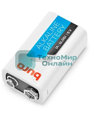 Батарея Buro Alkaline 6LR61 9V (1шт) блистер