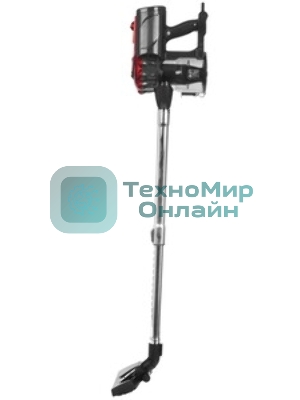 Пылесос вертикальный BRAYER BR4268 серый/красный, питание от сети, 185 Вт, уборка сухая, пылесборник 0,8 л