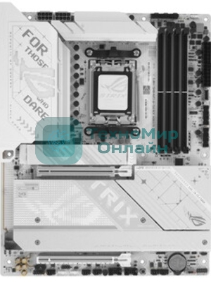 Материнская плата ASUS ROG STRIX X870-A GAMING WIFI, AM5, AMD X870, 4xDDR5, 2xSATA, 4xM.2, 1xPCI-E 4.0 x4, 1xPCI-E 5.0 x16, 1xHDMI, 1xDP, 1x 2.5Gb LAN, 4xUSB-A 3.2 Gen 1, 5xUSB-A 3.2 Gen 2, 1xUSB-C 3.2 Gen 2, 2xUSB4, 2x3.5 мм, 7.1, ATX