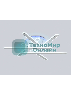 Потолочный светодиодный светильник FA8907 WH/CH белый/хром 135W 3000K-6400K+RGB 800*770*160 (ПДУ РАДИО 2.4G)