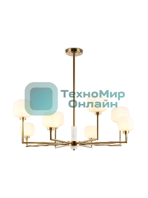 Люстра Ambrella light LH53017/8 BS/FR латунь/белый матовый G9*8 max 40W D830*680