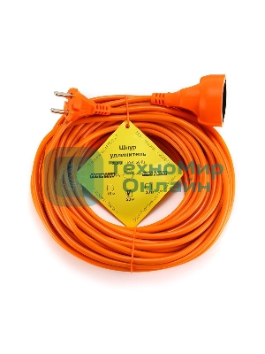 Удлинитель в бухте PowerCube 10А/2,2 кВт, 1 розетка, 20 м, оранжевый