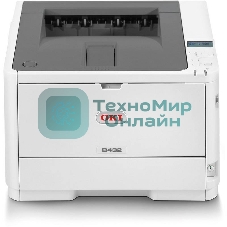 Принтер лазерный OKI B432DN (45762012), A4, ч/б, печ. 40 стр/мин., 1200 x 1200 dpi, Ethernet, USB