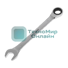 Ключ комбинированный трещоточный Rexant 19 мм, CrV, зеркальный хром