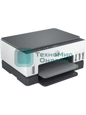 МФУ струйное HP Smart Tank 670, A4, цветной, печ. до 12 стр/мин., 4800x1200 dpi (печ.), 1200x1200 dpi (скан.), Bluetooth, USB Type-A, Wi-Fi