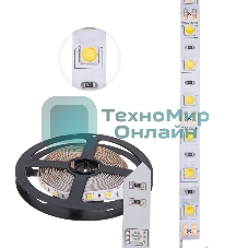 Лента светодиодная 3 м 12 В 5050 4000 К IP23 60 LED/м для БП с клеммами LAMPER