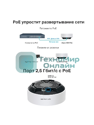 Система Mesh PoE AX3000 Whole Home Mesh Wi-Fi 6 System with PoE