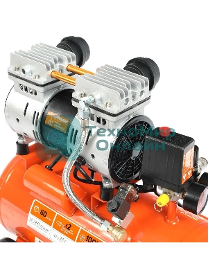 Компрессор поршневой безмасляный Patriot WO 24-260S, 260 л/мин, 8 бар, 1500 Вт, 24 л, быстросъемный 1/4