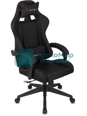 Кресло Бюрократ Zombie Predator Neo Black черный, экокожа, 120 кг, механизм качания