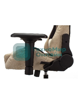 Кресло игровое Бюрократ VIKING 7 KNIGHT BR FABRIC коричневый текстиль/эко.кожа крестовина металл/пластик