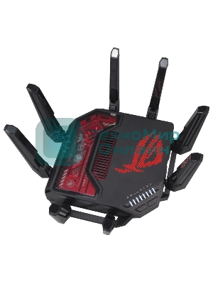 Маршрутизатор ASUS GT-BE19000, черный/красный, 90IG0850-MO9A0V