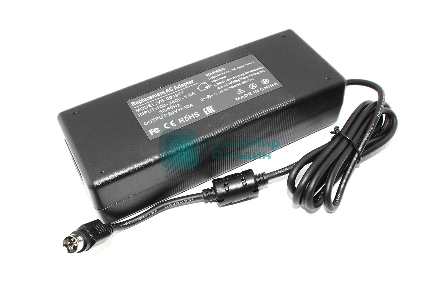 Блок питания для монитора и телевизора LCD 24V 10A 240W 4pin OEM