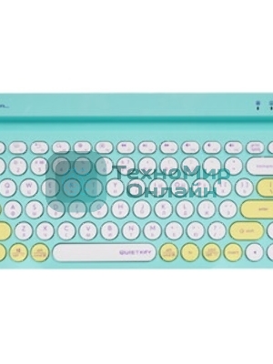 Клавиатура беспроводная A4Tech Fstyler FBK30, USB, Bluetooth/Радиоканал, зеленый