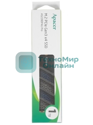 Накопитель SSD Apacer 1Tb, M.2 2280, AS2280P4 PCIe 3.0 x4, NVMe, R/W 3000/2000