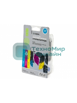 Картридж струйный Cactus CS-C6625A №17 цветной (480 стр., 39 мл.) для HP DJ 816c/817/825/840/841c/842c/843c/845c